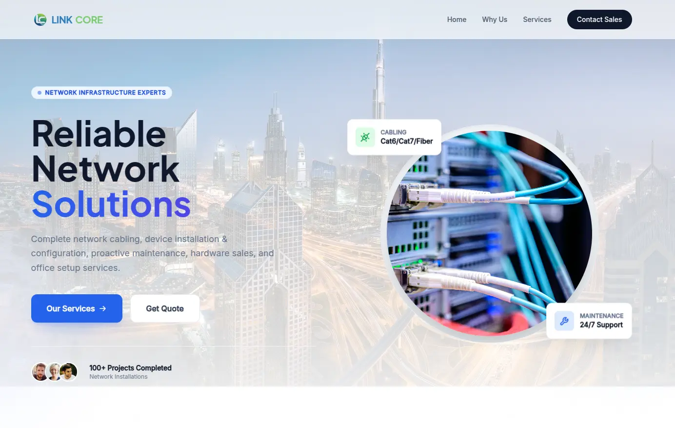 Link Core Information Technology website preview